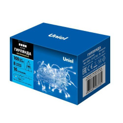 UNIEL UL-00007201 ULD-S1000-100/DTA WHITE IP20 Гирлянда светодиодная, 10м. 100 светодиодов. Белый свет