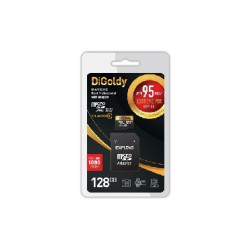 DIGOLDY MicroSDXC 128GB Class10 + адаптер SD (95MB/s)