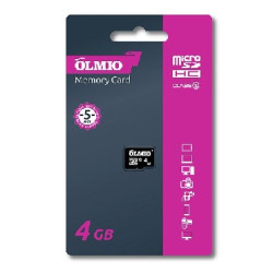 OLMIO MICROSDHC 4GB CLASS 10, без адаптера (39119)