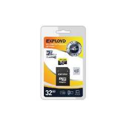 EXPLOYD MicroSDHC 32GB Class10 + адаптер SD (45MB/s)