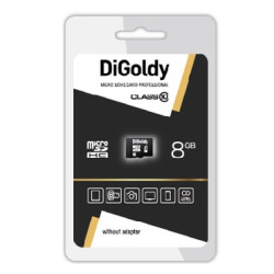 DIGOLDY 8GB microSDHC Class10 - без адаптера SD