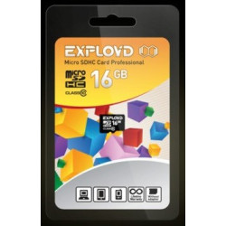 EXPLOYD MicroSDHC 16GB Class10 без адаптера SD