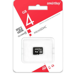 SMARTBUY (SB4GBSDCL4-00) MicroSDHC 4GB Class4