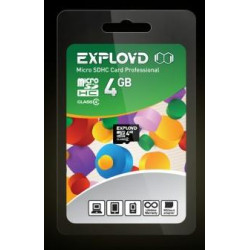 EXPLOYD MicroSDHC 4GB Class4 - б/а