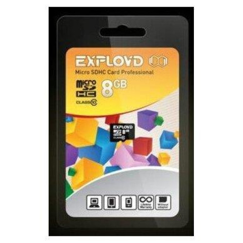 EXPLOYD MicroSDXC 256GB Class10 + адаптер SD (95MB/s)