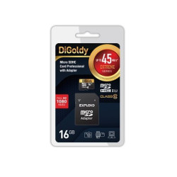 DIGOLDY 16GB microSDHC Class 10 UHS-1 Extreme с адаптером (45мб/с)
