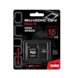 QUMO (17560) MicroSDHC 16GB - CLASS 10, c адаптером