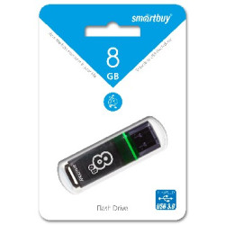 SMARTBUY (SB8GBGS-DG) 8GB GLOSSY SERIES DARK GREY USB 3.0