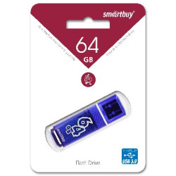 SMARTBUY (SB64GBGS-DB) 64GB GLOSSY SERIES DARK BLUE USB 3.0