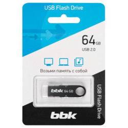 BBK 064G-SHTL черный, 64Гб, USB2.0, SHUTTLE серия