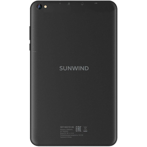 SUNWIND Планшет Sky 8421D 4G 8 , 4GB, 64GB, 3G, 4G, Android 11 черный