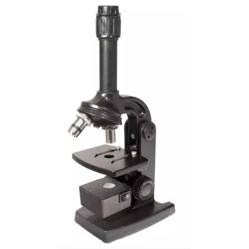 ЮННАТ 2П-1 80-400 Микроскоп с подсветкой (черный)