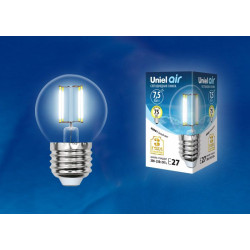 UNIEL LED-G45-7,5W/NW/E27/CL GLA01TR картон