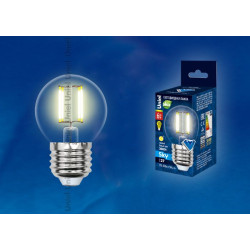 UNIEL LED-G45-6W/WW/E27/CL PLS02WH картон