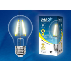 UNIEL LED-A60-8W/WW/E27/CL GLA01TR картон