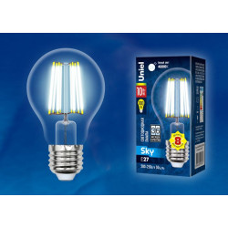 UNIEL LED-A60-10W/NW/E27/CL PLS02WH картон