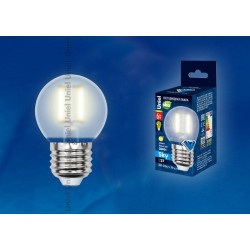 UNIEL LED-G45-6W/WW/E27/FR PLS02WH картон