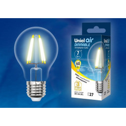 UNIEL LED-A60-7W/WW/E27/CL/DIM GLA01TR картон