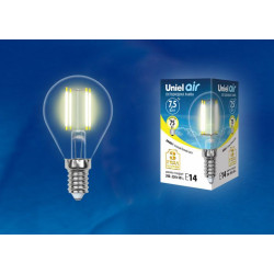 UNIEL LED-G45-7,5W/WW/E14/CL GLA01TR картон