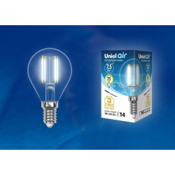 UNIEL LED-G45-7,5W/NW/E14/CL GLA01TR картон