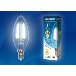 UNIEL LED-C35-6W/NW/E14/CL GLA01TR картон