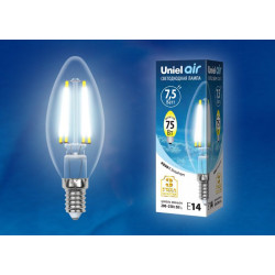 UNIEL LED-C35-7,5W/NW/E14/CL GLA01TR картон