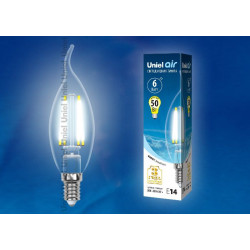 UNIEL LED-CW35-6W/NW/E14/CL GLA01TR картон