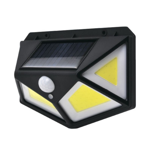 DUWI 25015 9 Светильник светодиодный Solar LED, на солнечных батареях, 10Вт, 6500К, 600Лм, IP65, с датчиком движения, цвет черный, duwi