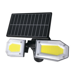 DUWI 25018 0 Светильник светодиодный Solar LED, на солнечных батареях, 3 режима освещения, поворотный, 25Вт, 6500К, 820Лм, IP65, с датчиком движения,