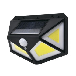 DUWI 25015 9 Светильник светодиодный Solar LED, на солнечных батареях, 10Вт, 6500К, 600Лм, IP65, с датчиком движения, цвет черный, duwi