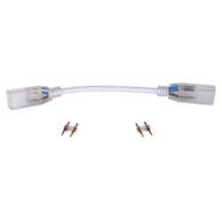 ECOLA SCVN14ESB LED STRIP 220V CONNECTOR гибкий соединитель лента-лента 2-х конт с разъемами для ленты IP68 14X7