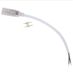 ECOLA SCJN12ESB LED STRIP 220V CONNECTOR кабель питания 150мм с муфтой и разъемом IP68 для ленты 12X7