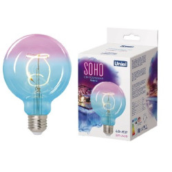 UNIEL UL-00005892 LED-SF01-4W/SOHO/E27/CW BLUE/WINE GLS77TR