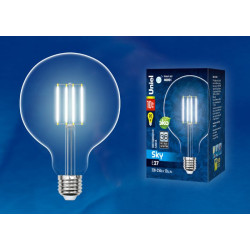 UNIEL LED-G125-10W/NW/E27/CL PLS02WH картон