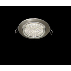 ECOLA FS5310ECB GX53 H4 DOWNLIGHT WITHOUT REFLECTOR_SATIN CHROME (светильник) 38X106 - 10 PACK (кD102)