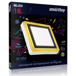 SMARTBUY (SBLSq1-DLB-18-65K-O) квадрат DLB 18w/6500K+O/IP20