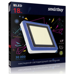 SMARTBUY (SBLSq1-DLB-18-3K-B) квадрат DLB 18w/3000K+B/IP20