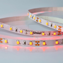 UNIEL ULS-M11-2835-60LED/m-8mm-IP20-DC12V-4,8W/m-5M-RED PROFI катушка в герметичной упаковке