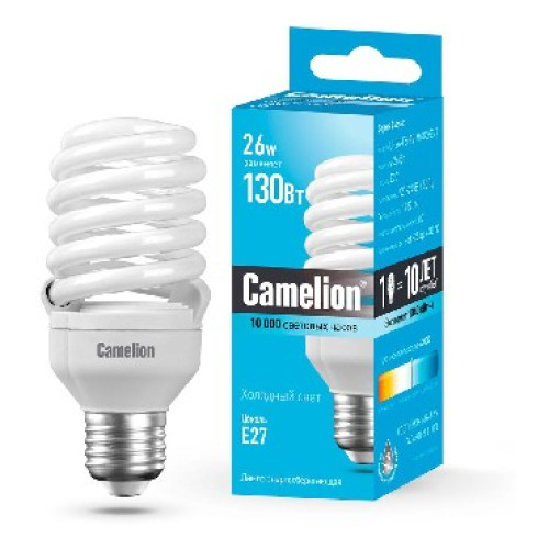 CAMELION LH26-FS-T2-M/842/E27 (энергосбер.лампа 26Вт 220В, холодный свет 4200К)