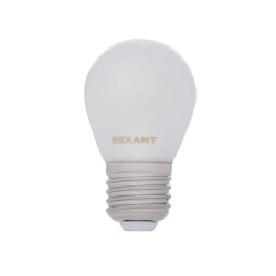 REXANT (604-135) GL45 9.5 ВТ 915 ЛМ 2700K E27 МАТОВАЯ КОЛБА