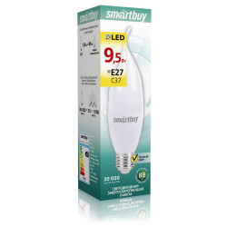 SMARTBUY (SBL-C37Can-9_5-30K-E27) свеча на ветру C37-9_5W/3000/E27