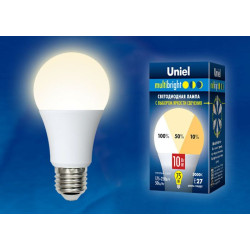 UNIEL LED-A60-10W/WW/E27/FR/MB PLM11WH картон