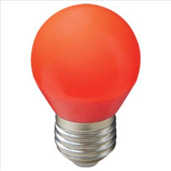 ECOLA K7CR50ELB GLOBE LED COLOR 5,0W G45 220V E27 RED шар Красный матовая колба 77X45