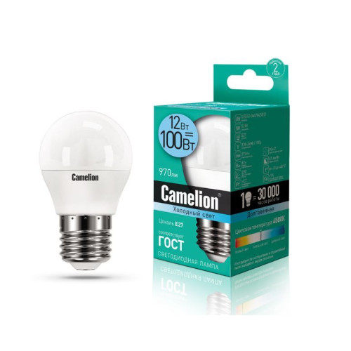 CAMELION LED12-G45/845/E27 (Эл.лампа светодиодная 12Вт 220В)