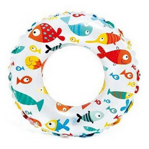 INTEX Круг надувной для плавания 51 см. Цветные рыбки Новый дизайн (3 вида). Арт. 59230NP