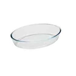 MALLONY Форма для запекания CRISTALLINO, объем 4 л, из боросиликатного стекла, овальной формы, без ручек (005567)