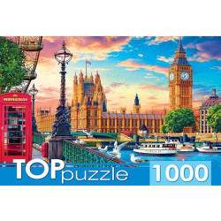 TOPPUZZLE ПАЗЛЫ 1000 элементов. ХТП1000-2167 Великобритания. Лондон ПП-00118014