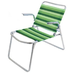 NIKA Кресло-шезлонг складное К1/З зеленый (сетка)
