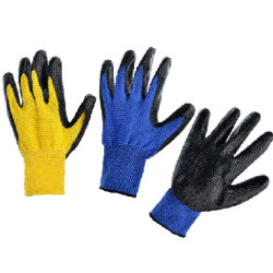 INBLOOM Садовые перчатки, 10 размер, нейлон с нитриловым полуобливом, 50 гр, 2 цвета 188-070