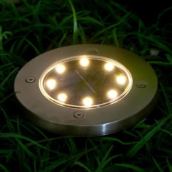 LUAZON LIGHTING Садовый светильник на солнечной батарее, 11.5 13 11.5 см, 8 LED, свечение тёплое белое 4597936
